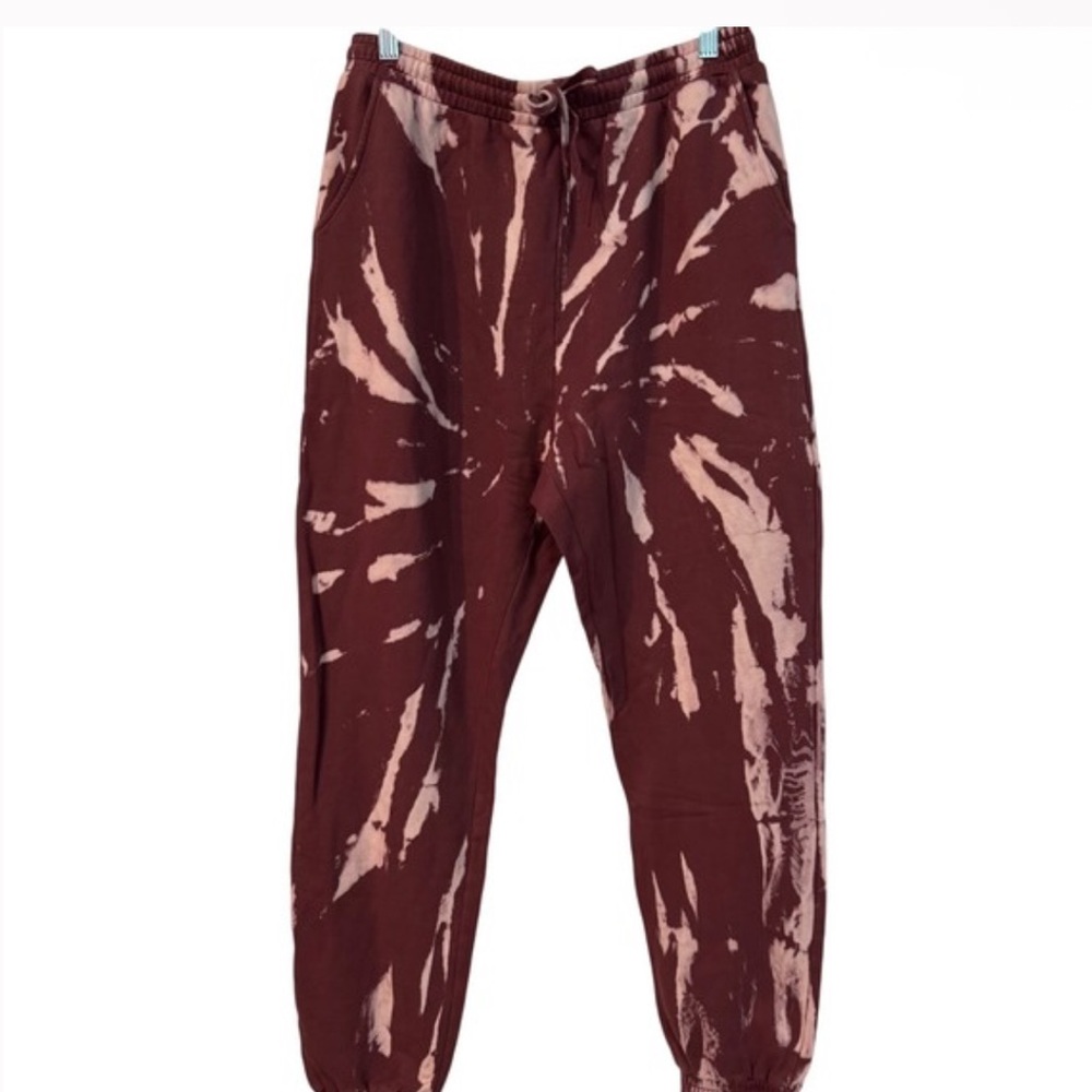NWT 525 America X Revolve Dip Dyed Tie dye Print Joggers pants womens size Large